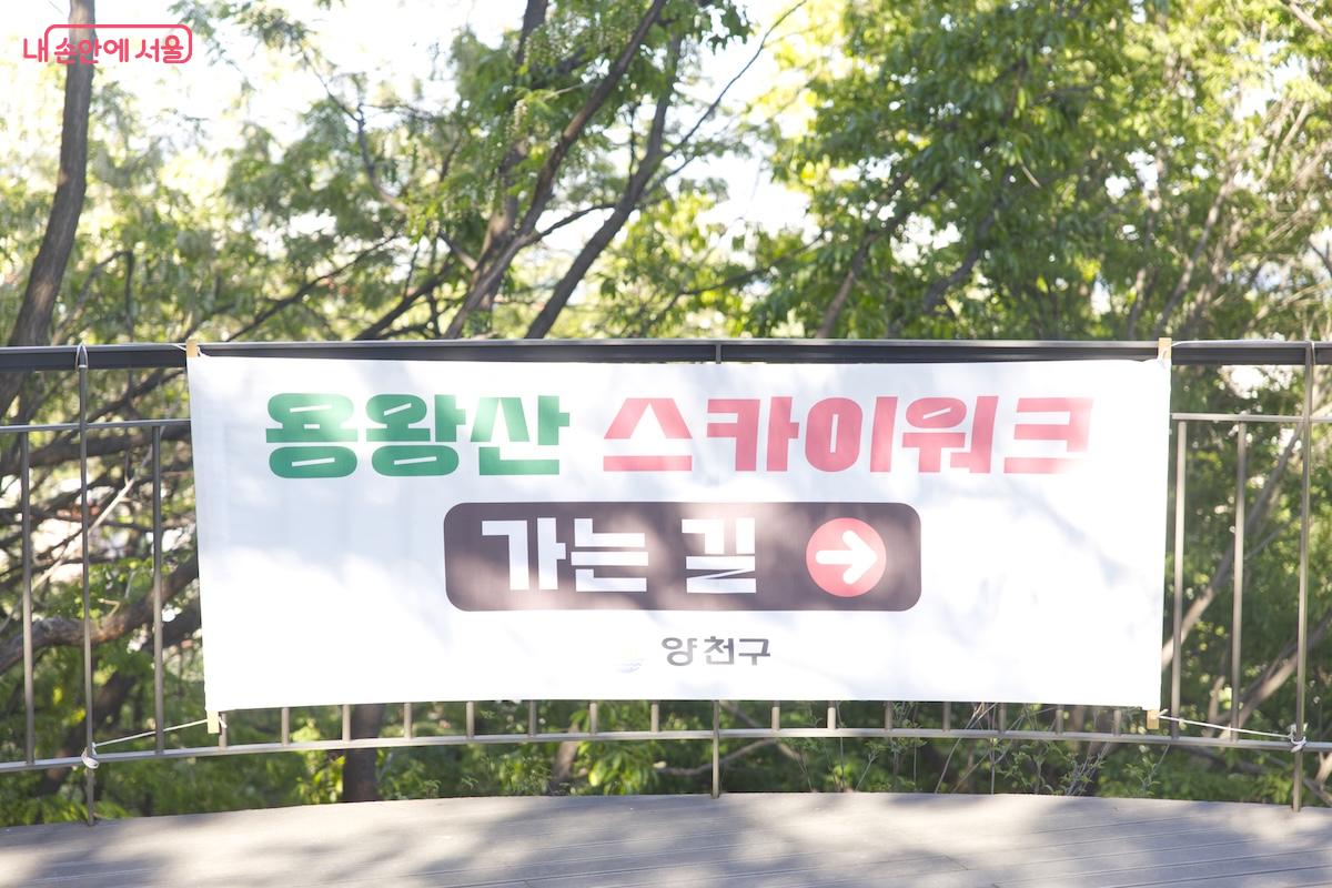 공사를 마치고 용왕산 스카이워크가 정식 개장을 했다.