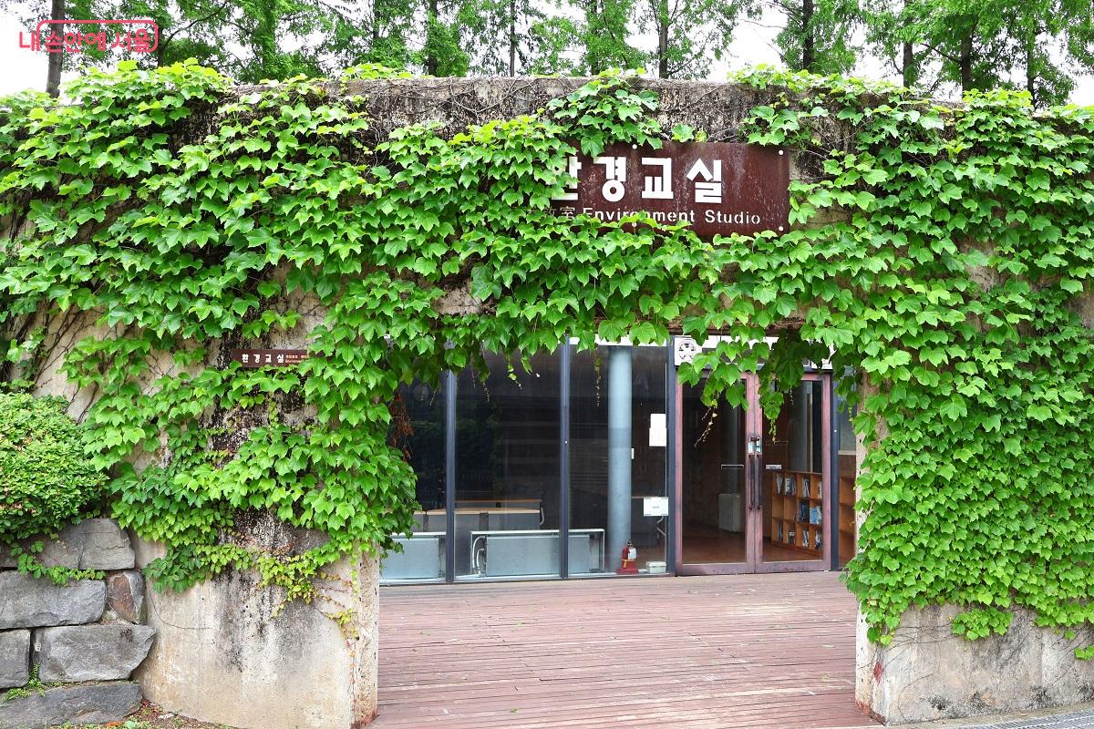 담쟁이덩굴이 감싼 환경 체험의 장, 환경교실 &copy;이봉덕  