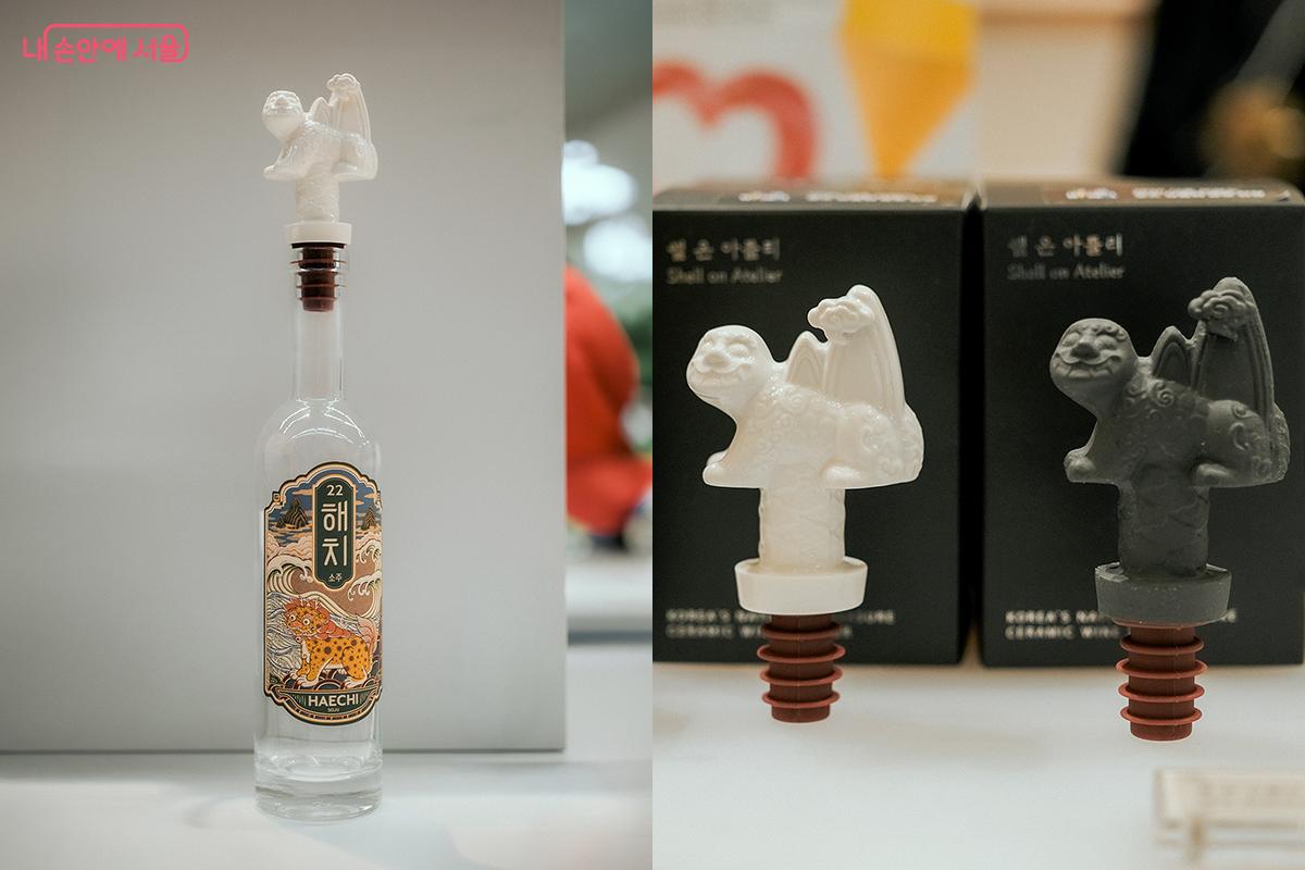 쉘 온 아틀리(SHELL ON ATELIER) 해치 와인마개(Haechi Wine Stopper / 2종) ⓒ김아름