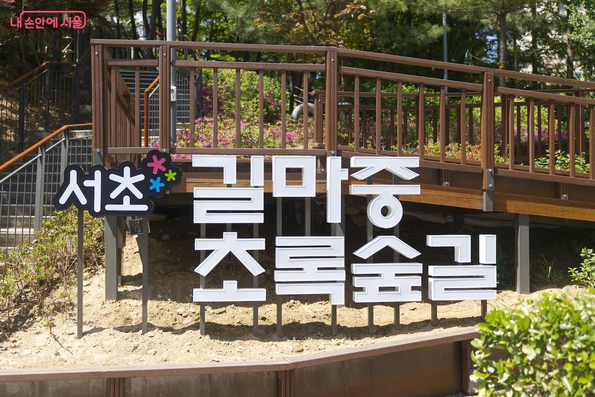 새롭게 개통된 구간은 예쁜 조형물도 배치해 놓았다