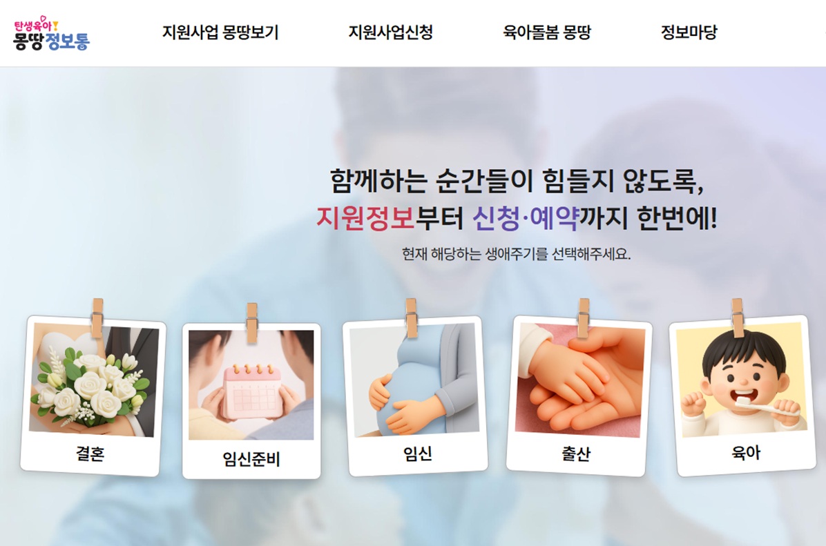 내게 맞는 임신&middot;출산&middot;육아 정보 한눈에! '탄생육아 몽땅정보통' 활용법