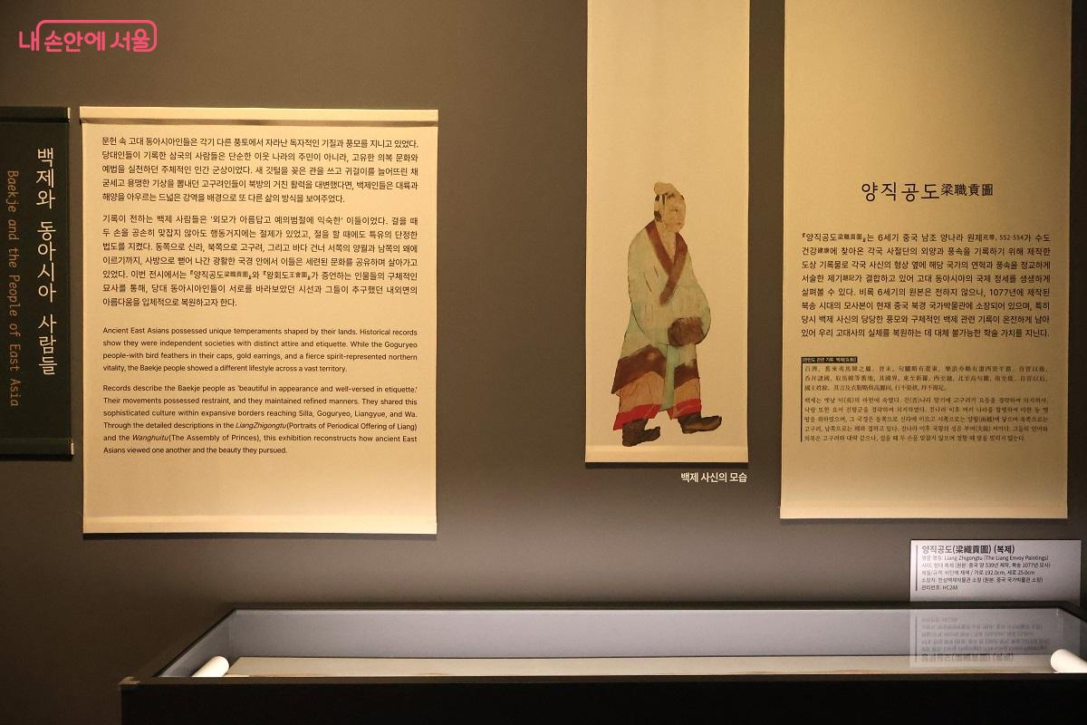 백제와 동아시아 사람들, '양직공도' 속 백제 사신 그림 &copy;김대진