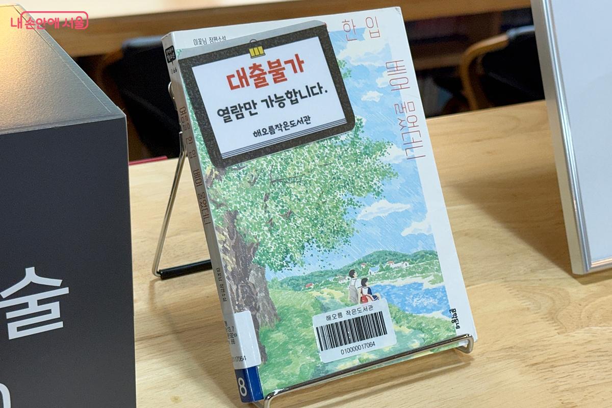 도서관에서만 읽을 수 있는 열람용 도서 &copy;임윤아