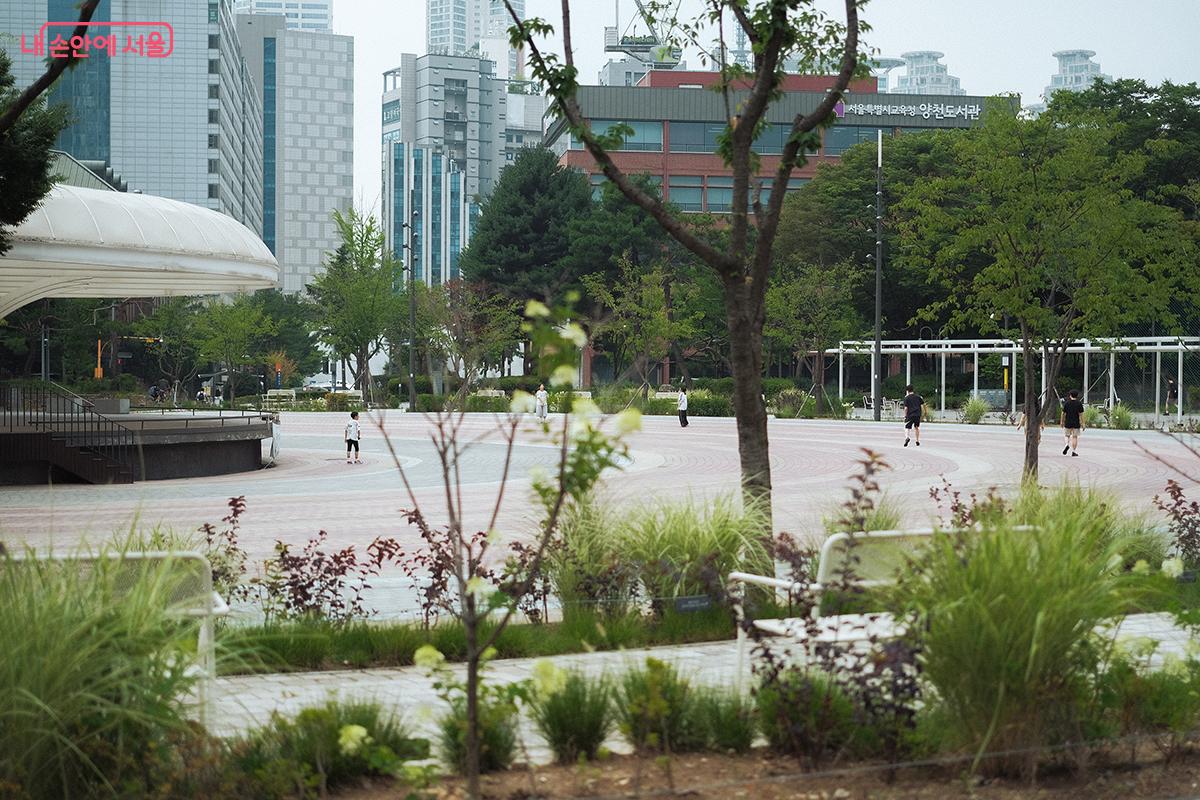 너른 광장은 시민들의 여가, 체육, 휴식 공간이 되어준다. ©김아름