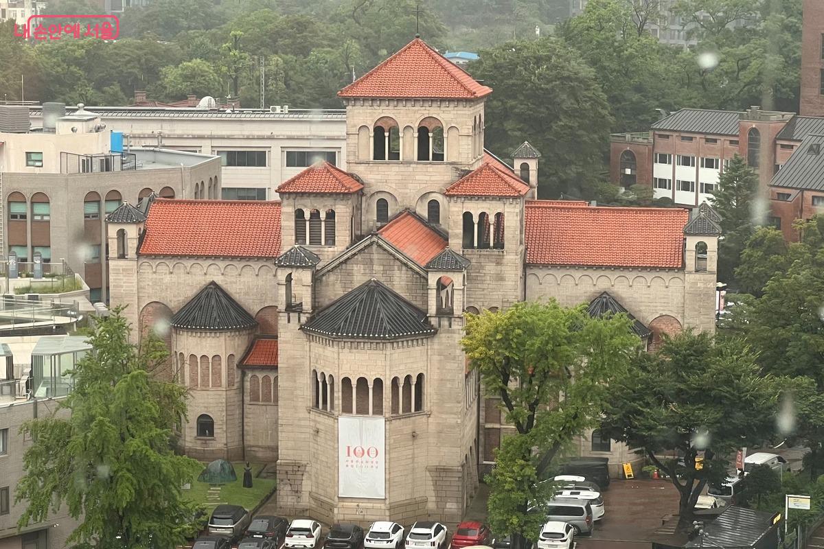 하늘전망대에서 바라본 성공회성당 ©제선영