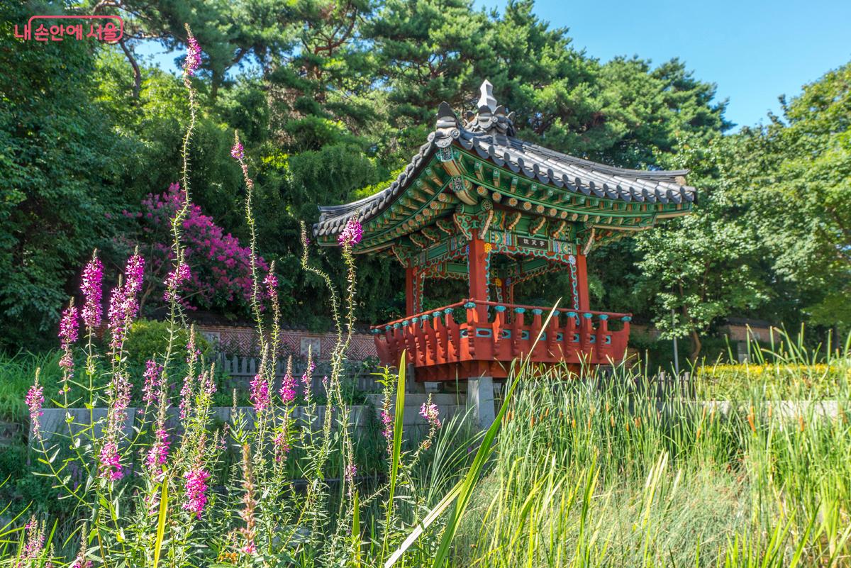 문화비축기지를 돌아 월드컵경기장 입구에 이르면 볼 수 있는 담소정