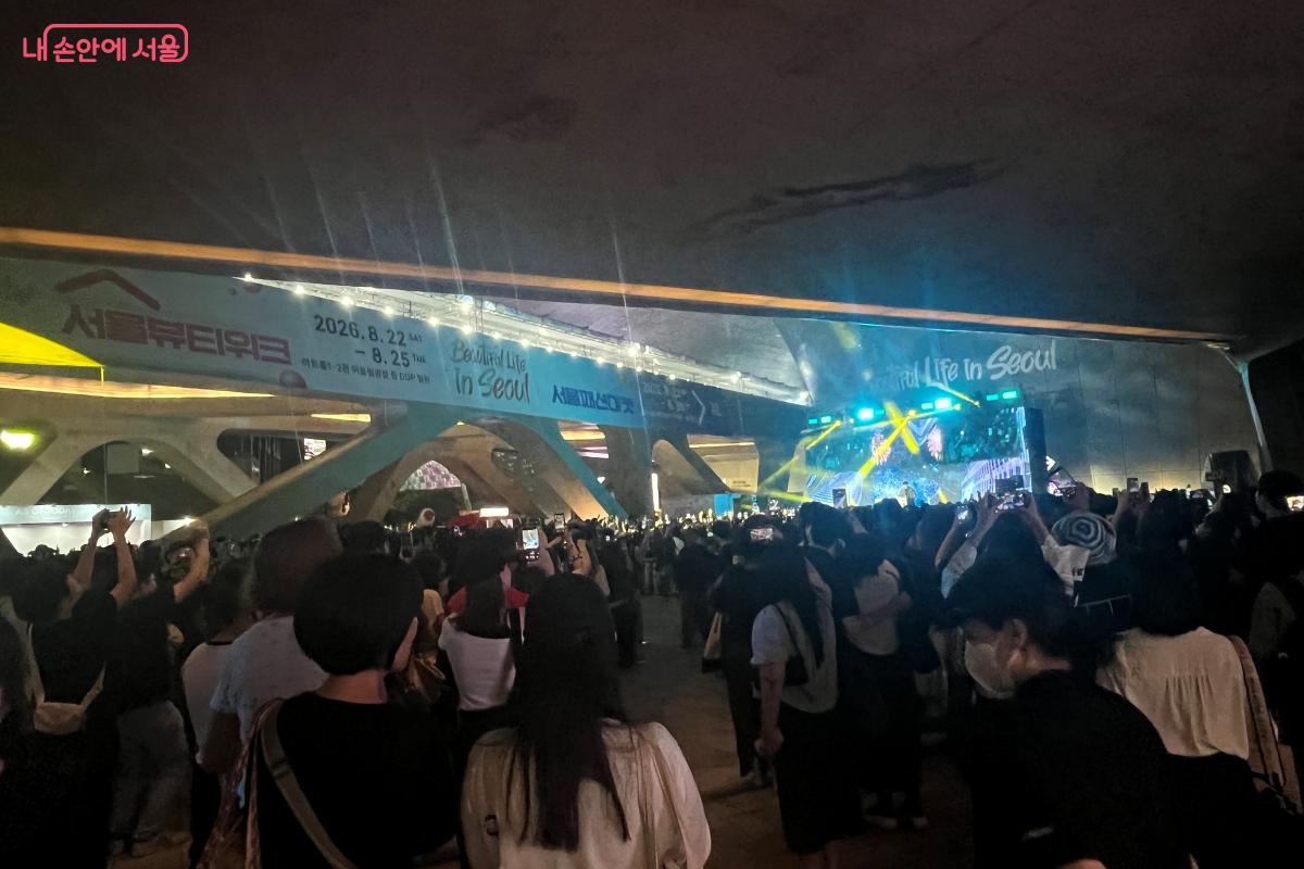 K-POP DJ 공연을 즐기는 관람객들 &copy;김연희