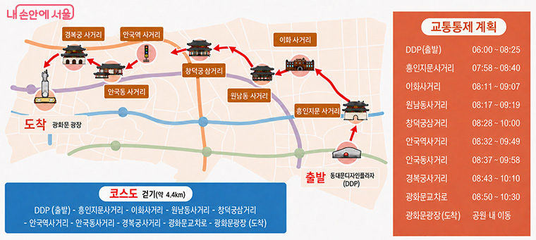 2026 서울 걷자 페스티벌 코스 및 교통통제 계획
