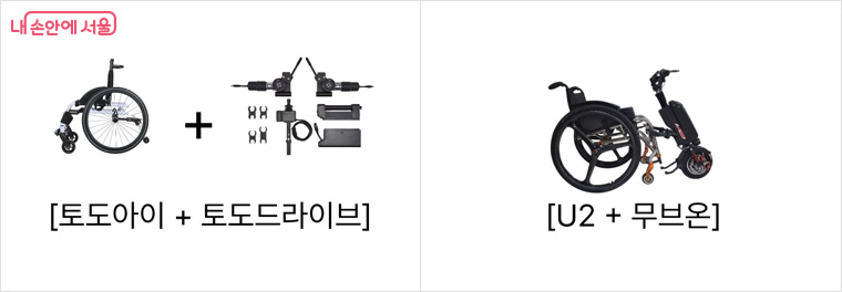 수동휠체어 동력보조장치 품목 예시