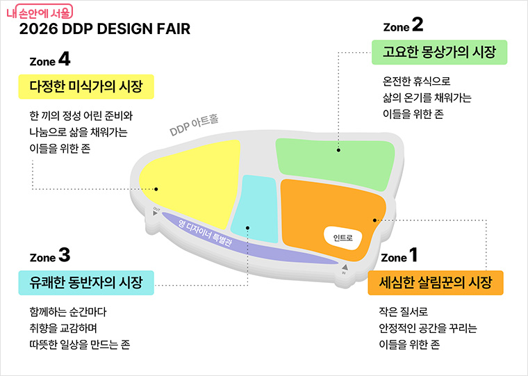 DDP디자인페어 전시공간 구성