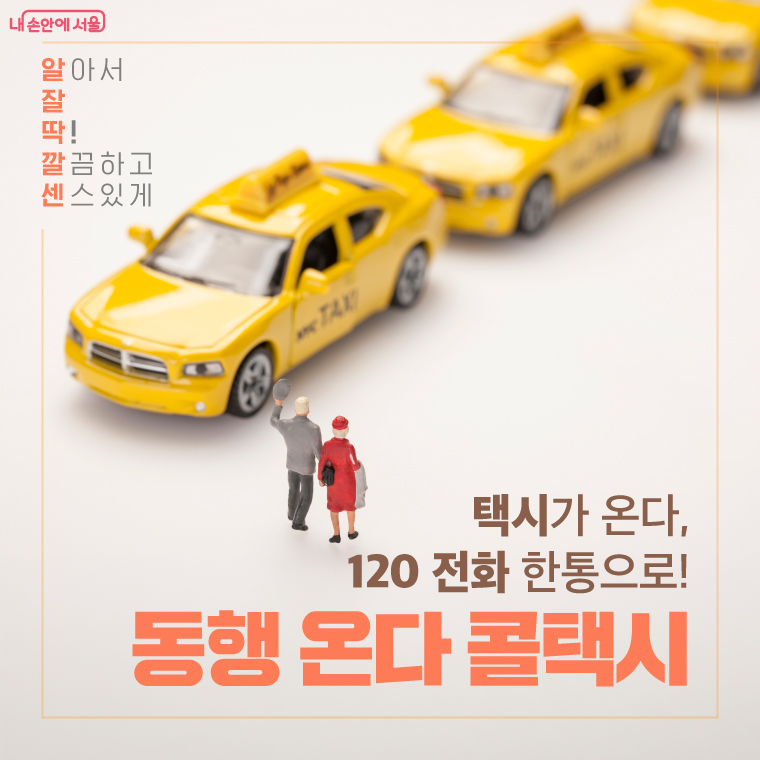 택시가 온다, 120 전화 한통으로! 동행 온다 콜택시