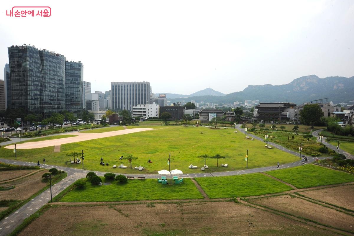 전망대카페 그루터기와 연결된 어린이박물관 옥상에서의 조망 ©조수봉