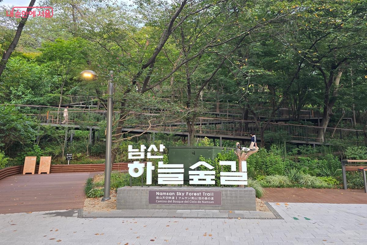 &lsquo;남산성곽&rsquo; 코스는 남산하늘숲길에서 시작된다. &copy;강사랑 
