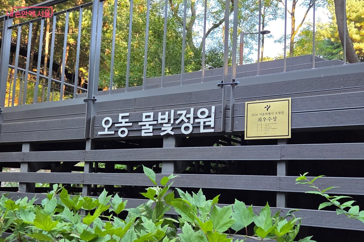 월곡산 오동근린공원에 조성된 오동물빛정원 &copy;김미선