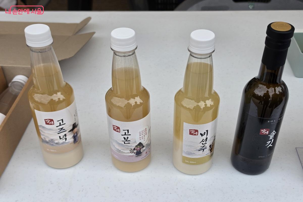 강서의 전통주, 고즈넉, 고본, 비선주, 솔깃 ⓒ심재혁