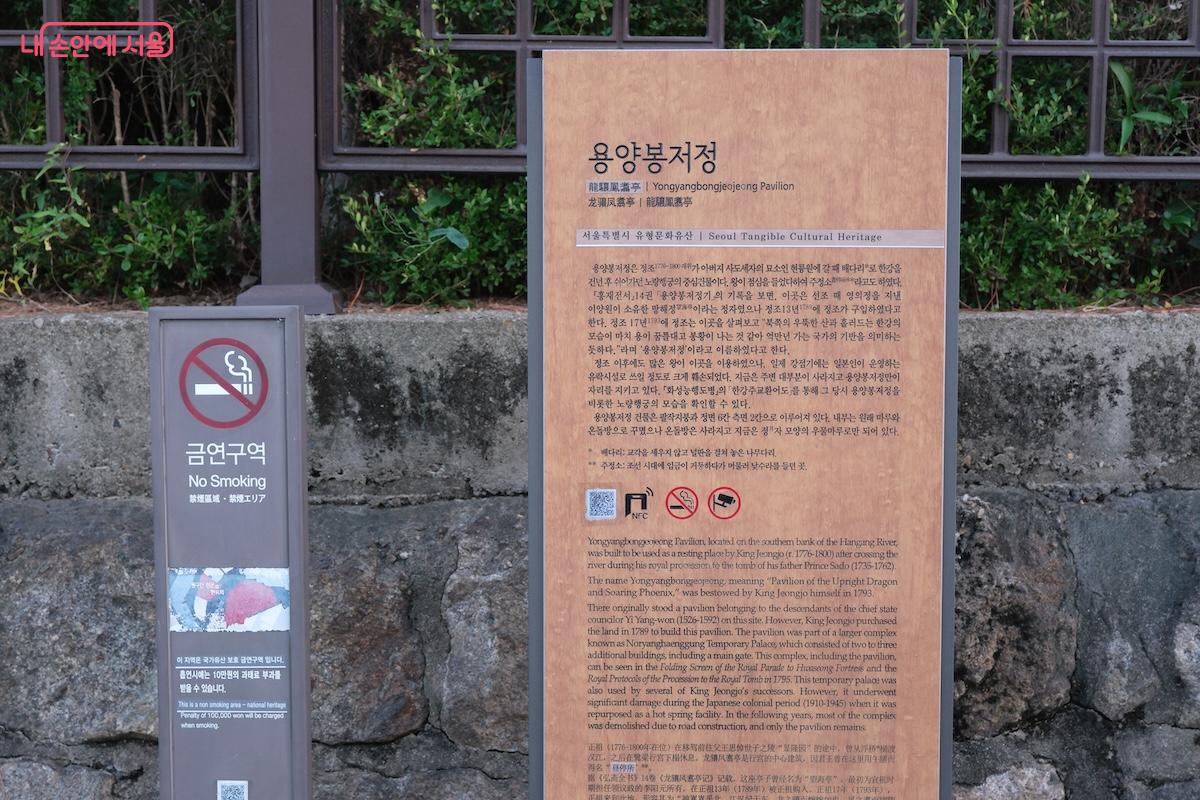 정조대왕의 애틋한 효심과 역사공부까지 할 수 있는 용양봉저정