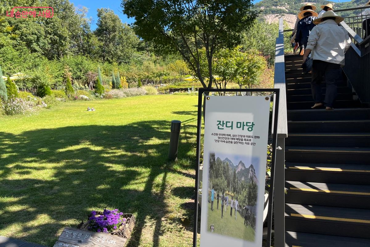 잔디마당 맨발 걷기