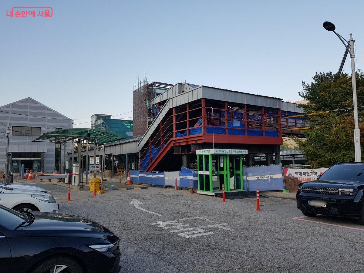 공사 중인 장암역 모습(2026년 10월 9일 당시) ©한우진