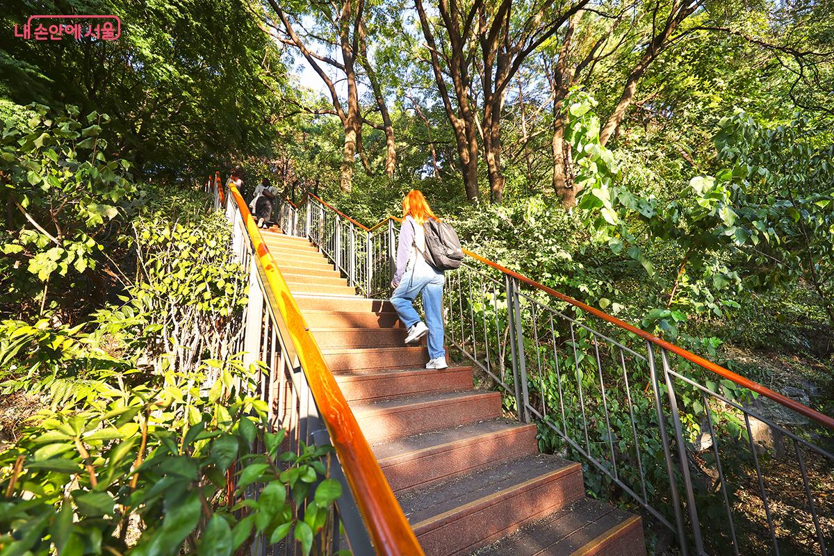 산책을 즐기는 외국인 관광객의 모습 ©김주연