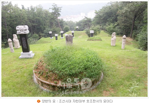 양반의 묘 : 조선시대 자헌대부 호조판서의 묘이다