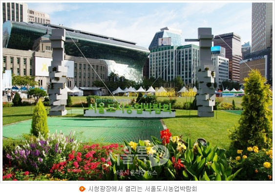 시청광장에서 열리는 서울도시농업박람회