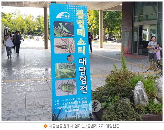 서울숲공원에서 열리는 `풀벌레소리 대탐험전`