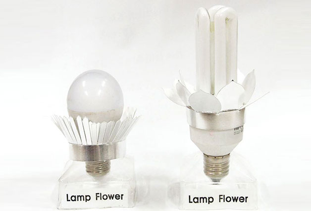 최우수상(홍순황), 램프 플라워(Lamp Flower: 전구 보조반사갓)