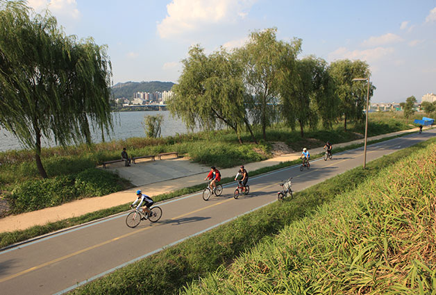 광나루 한강공원 자전거 공원