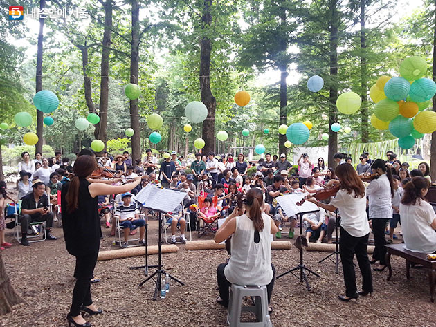 지난해 6월, 시민의숲 옹달숲 음악제 모습