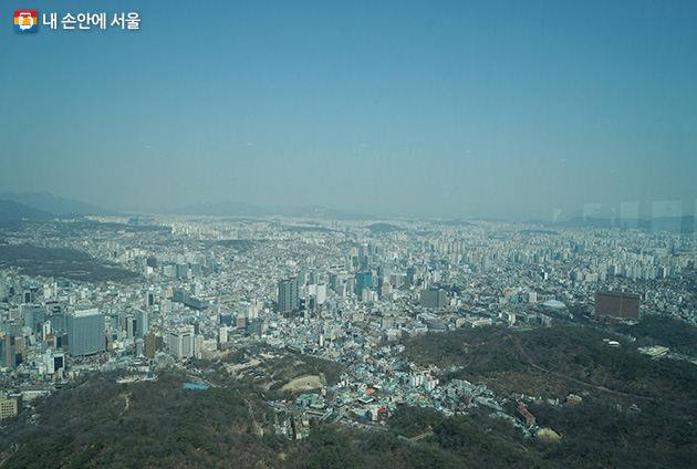 N서울타워에서 바라본 서울의 전경