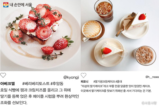 소셜맛집 - SNS에서 만난 시선강탈 딸기 디저트