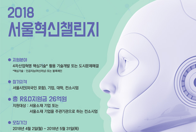 2018년 서울 혁신챌린지 사업 개요 및 포스터 이미지