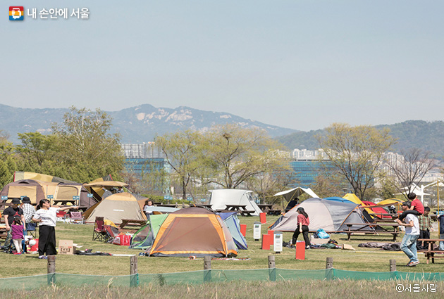 노을공원 가족 캠핑장