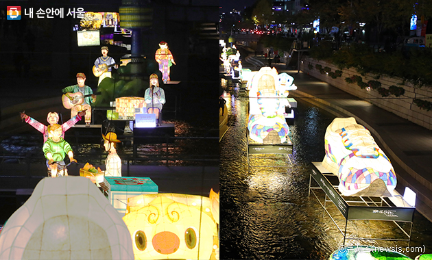 올해 `서울빛초롱축제`에서는 7080 청년문화와 서울의 전통, 미래 등을 상징하는 작품들로 꾸며진다