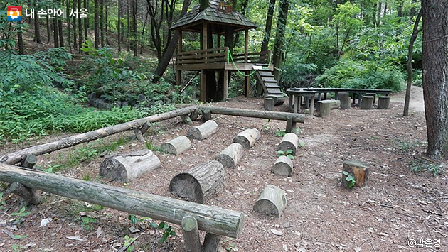 유아 숲 체험장의 모습
