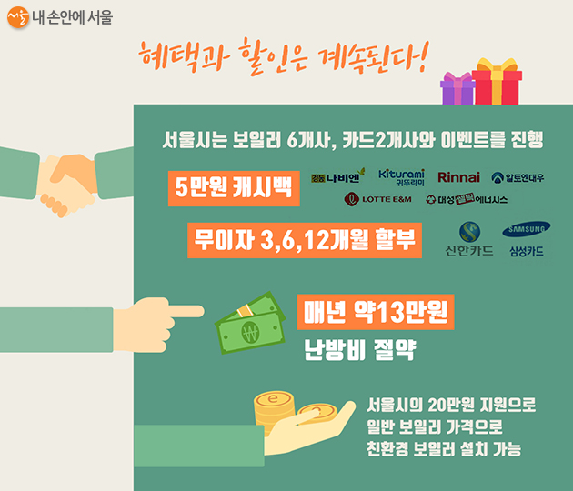 서울시 친환경 보일러 교체 이벤트 (신한카드, 삼성카드)