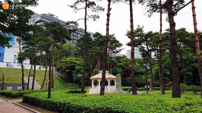 중구에 있는 정동근린공원의 모습 