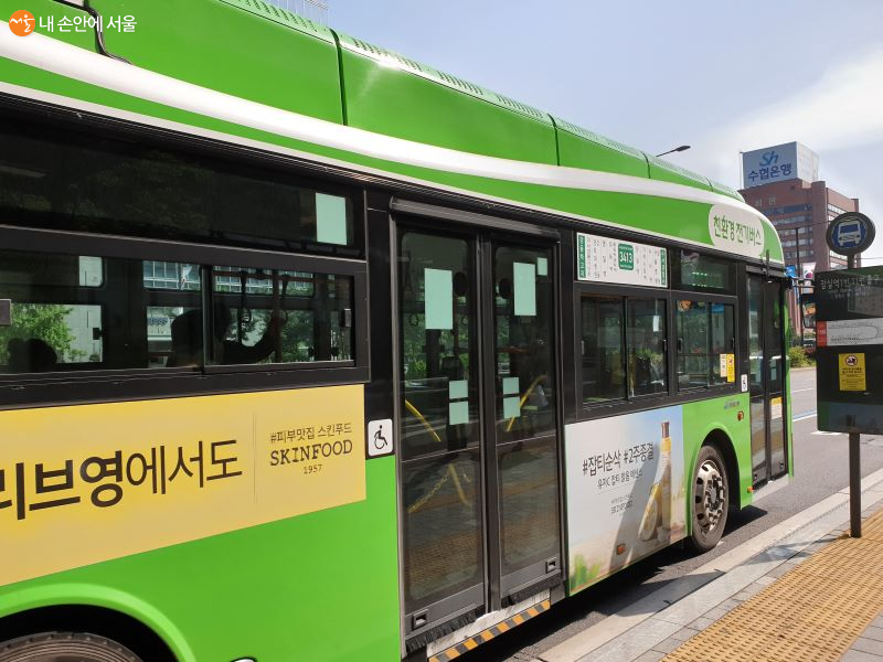 서울시에서 운행 중인 친환경전기차버스