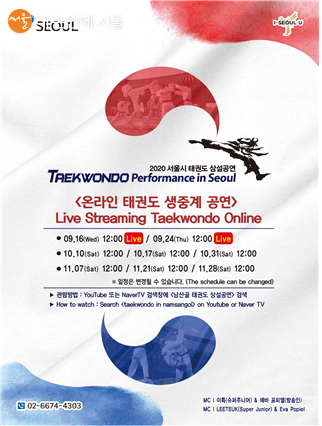 2020 서울시 태권도 공연 포스터 