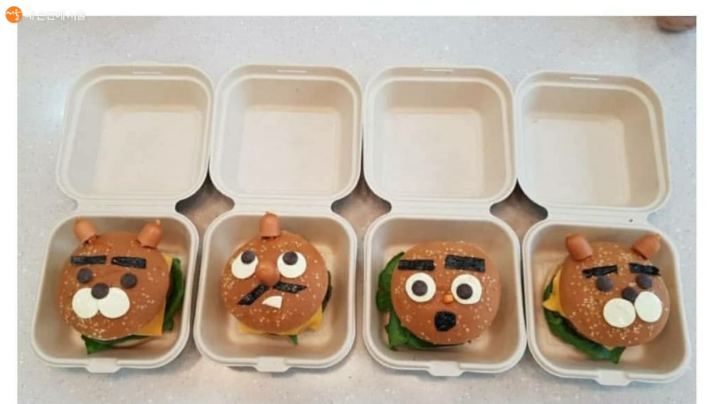 아이들이 직접 햄버거 패티를 만들어 보고 꾸며볼 수 있는 요리 체험 프로그램 예시