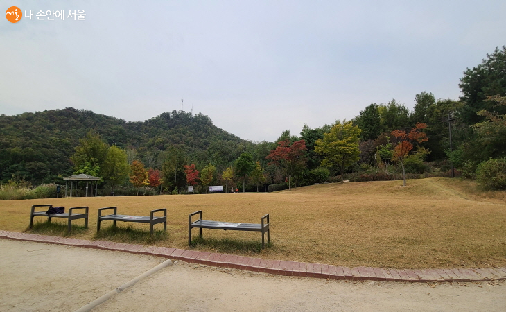 봉수대공원 정상의 잔디광장